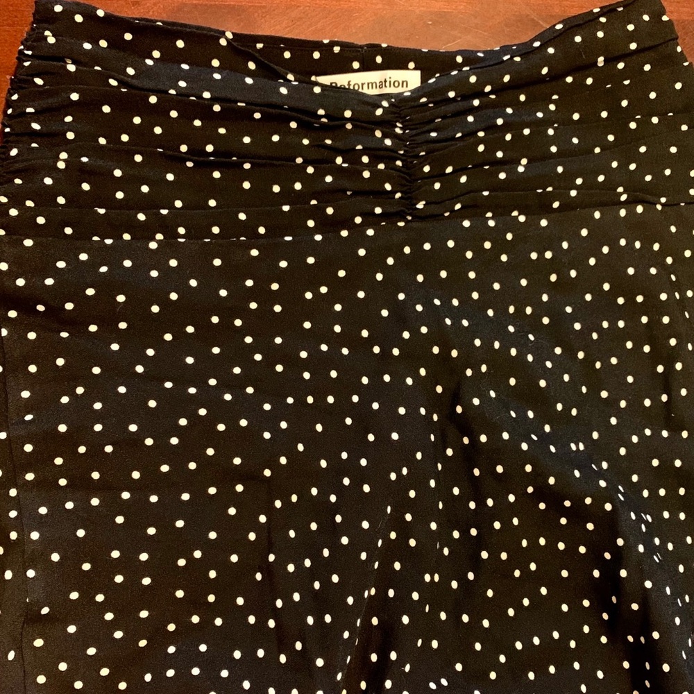 Reformation midi skirt